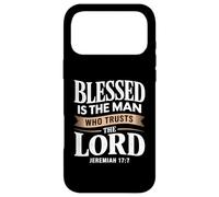 Carcasa para iPhone 17 Pro MAX Trust The Lord Verso de la Biblia Bendito Cristiano