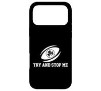Carcasa para iPhone 17 Pro MAX Try and Stop Me, Jugador de Rugby, aborda Deportes de Scrum