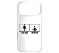 Carcasa para iPhone 17 Pro MAX Tu Mamá Mi Mamá Hija Hijo Divertido Instructor de Yoga