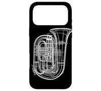 Carcasa para iPhone 17 Pro MAX Tuba Sketch Tubist Música clásica
