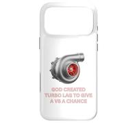 Carcasa para iPhone 17 Pro MAX Turbocompresor Dios creó Turbo Lag para un V8 Turbo Car Guys