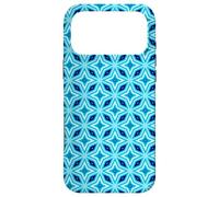 Carcasa para iPhone 17 Pro MAX Turquoise Blue Stars Triangles Geometry Mosaic Pattern