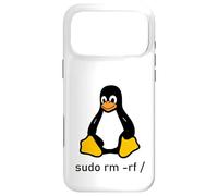 Carcasa para iPhone 17 Pro MAX Tux Linux Penguin - sudo RM -RF/computadoras informáticas
