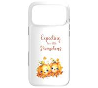 Carcasa para iPhone 17 Pro MAX Twins Pregnancy Expecting Two Little Pumpkins Halloween Fall