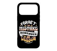 Carcasa para iPhone 17 Pro MAX Typographic Forget The Mistake Remember The Lesson Retro