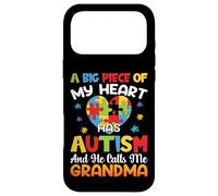 Carcasa para iPhone 17 Pro MAX Un Gran Pedazo de mi corazón Tiene Autismo y me Llama Abuela