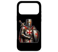 Carcasa para iPhone 17 Pro MAX Un Guerrero de Cristo Caballeros Templarios Angustiados Cruz Hombres