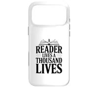 Carcasa para iPhone 17 Pro MAX Un Lector Vive mil Vidas Cita literaria