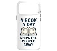 Carcasa para iPhone 17 Pro MAX Un Libro al día Mantiene alejada a la Gente introvertida Divertida