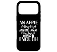Carcasa para iPhone 17 Pro MAX Una Manzana al día Mantiene a Cualquiera lejos si la lanzas lo Suficientemente Fuerte