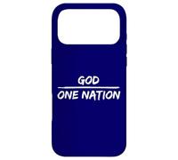 Carcasa para iPhone 17 Pro MAX Una Nación Bajo Dios Patriótico Cristiano Americano EE.UU