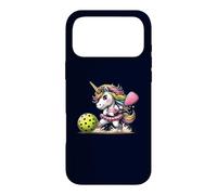 Carcasa para iPhone 17 Pro MAX Unicornio Jugando Pickleball diversión y Deportes mágicos