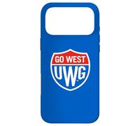 Carcasa para iPhone 17 Pro MAX University of West Georgia UWG Wolves Go West Shield Logo