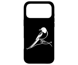Carcasa para iPhone 17 Pro MAX Urraca Arte Lineal Observador de Aves