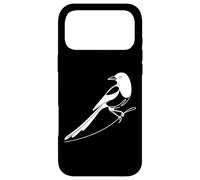 Carcasa para iPhone 17 Pro MAX Urraca Arte Lineal Ornitólogo
