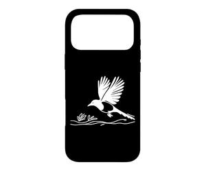 Carcasa para iPhone 17 Pro MAX Urraca Arte Lineal Ornitólogo