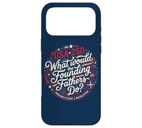 Carcasa para iPhone 17 Pro MAX USA 250 Padres Fundadores Revolución Patriota