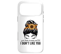 Carcasa para iPhone 17 Pro MAX Ustedes piensan Que Soy Malo Esperar hasta Que no me gustes moño desordenado