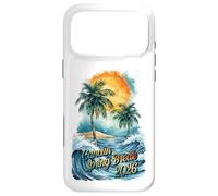 Carcasa para iPhone 17 Pro MAX Vacaciones de Primavera en Cancún 2026 Acuarela de Palmeras