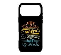 Carcasa para iPhone 17 Pro MAX Vamos a preguntarnos dónde el WiFi es débil Senderismo Camping Mont