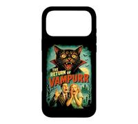 Carcasa para iPhone 17 Pro MAX Vampurr Return | Funny Cat Vampire Horror B-Movie de los 80