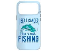 Carcasa para iPhone 17 Pro MAX Vencí al cáncer Ahora voy a Pescar