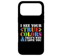 Carcasa para iPhone 17 Pro MAX Veo Tus Verdaderos Colores, por eso te Amo Autismo