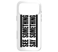 Carcasa para iPhone 17 Pro MAX Ver Algo Decir Algo en Negro