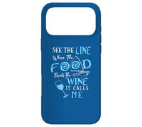 Carcasa para iPhone 17 Pro MAX Ver la línea Donde la Comida se Encuentra con el Vino Que me Llama