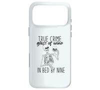 Carcasa para iPhone 17 Pro MAX Verdadero Crime Copa DE Vino EN LA Cama por Nueve Esqueleto Fan Meme