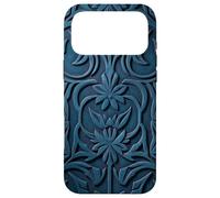 Carcasa para iPhone 17 Pro MAX Verde Azulado Victoriano Art Nouveau Acanthus Peonías Orquídeas Flor