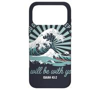 Carcasa para iPhone 17 Pro MAX Verso bíblico Aguas Profundas Isaías 43:2 Fuerza