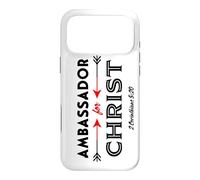 Carcasa para iPhone 17 Pro MAX Verso de Las Escrituras Embajador para Cristo Lema religioso