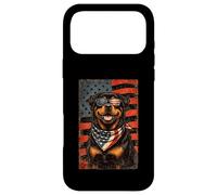Carcasa para iPhone 17 Pro MAX Veterans Day USA American Flag Rottweiler