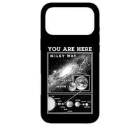 Carcasa para iPhone 17 Pro MAX Vía Láctea Sistema Solar Tierra Estás aquí Astronomía Ciencia