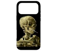 Carcasa para iPhone 17 Pro MAX Vincent Van Gogh Calavera fumando Cigarrillo Esqueleto Artístico