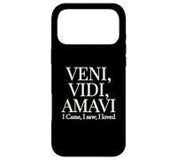 Carcasa para iPhone 17 Pro MAX Vine, Vi, me encantó | Veni, Vidi, Amavi White Design