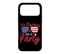 Carcasa para iPhone 17 Pro MAX Vintage American Flag 4th July We The People Like To Party