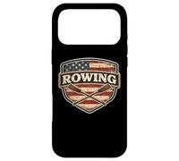 Carcasa para iPhone 17 Pro MAX Vintage Bandera Americana Remo Crew Atleta Remo USA Patriot