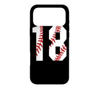 Carcasa para iPhone 17 Pro MAX Vintage Baseball Mom #18 Jersey Jugador de Béisbol Número 18