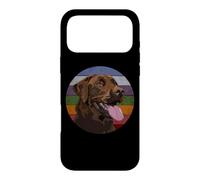 Carcasa para iPhone 17 Pro MAX Vintage Brown Labrador Retro Retriever Chocolate Lab Mamá Papá