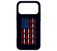 Carcasa para iPhone 17 Pro MAX Vintage Cricket Player American Flag 4th of July,Cricketer
