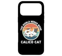 Carcasa para iPhone 17 Pro MAX Vintage El Mundo Necesita más Calico Cat Retro Gats Lover