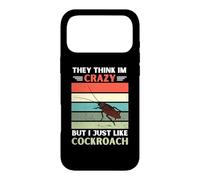 Carcasa para iPhone 17 Pro MAX Vintage Ellos piensan Que Estoy Loco Pero me Gusta el Amante de Las cucarachas