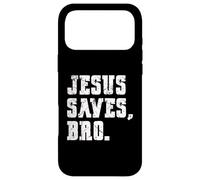 Carcasa para iPhone 17 Pro MAX Vintage Faith Jesus Saves Bro Christian Religious Believe