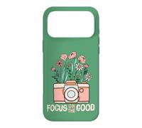 Carcasa para iPhone 17 Pro MAX Vintage Focus On The Good Wildflower Camera Happy Thoughts
