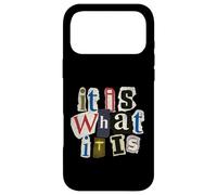 Carcasa para iPhone 17 Pro MAX Vintage Letter Prints, It Is What It Is