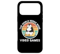 Carcasa para iPhone 17 Pro MAX Vintage Penguin El Mundo Necesita Más Videojuegos Amante