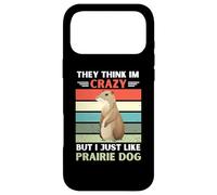 Carcasa para iPhone 17 Pro MAX Vintage Piensan Que Estoy Loco Pero me Gusta el Perro de la Pradera