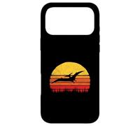 Carcasa para iPhone 17 Pro MAX Vintage Pterodactyl Dinosaur Retro Sun